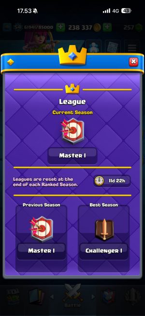 Clash Royale account King Tower 15 Clash Royale Account | 10,206 Trophies | Arena 25 | 121 Cards, 10 Evos | iOS/Android