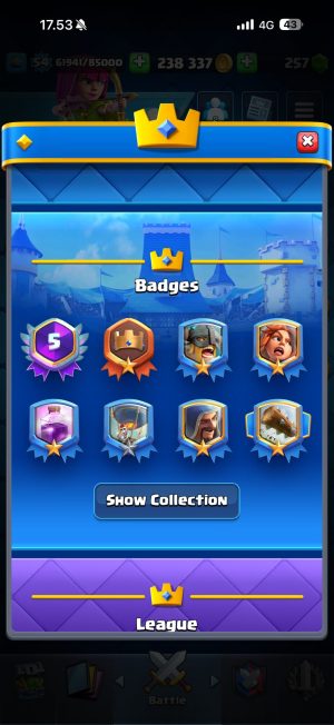 Clash Royale account King Tower 15 Clash Royale Account | 10,206 Trophies | Arena 25 | 121 Cards, 10 Evos | iOS/Android