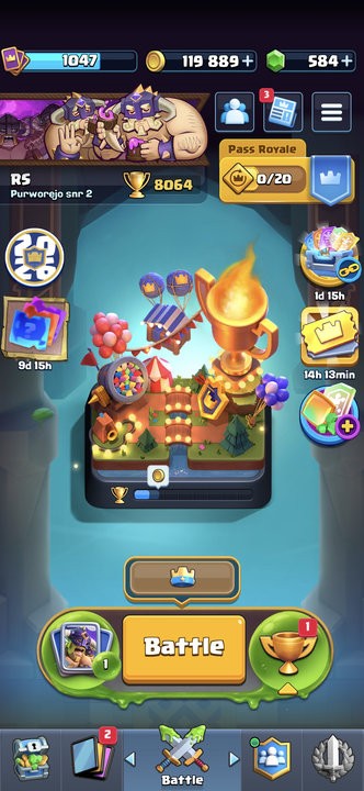 King Tower 12 Clash Royale Account | 8,064 Trophies | Arena 21 | 109 Cards | iOS/Android