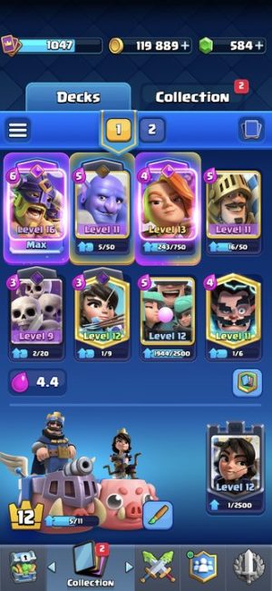 King Tower 12 Clash Royale Account | 8,064 Trophies | Arena 21 | 109 Cards | iOS/Android