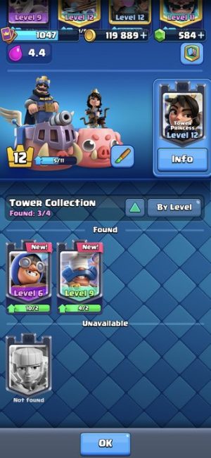 King Tower 12 Clash Royale Account | 8,064 Trophies | Arena 21 | 109 Cards | iOS/Android