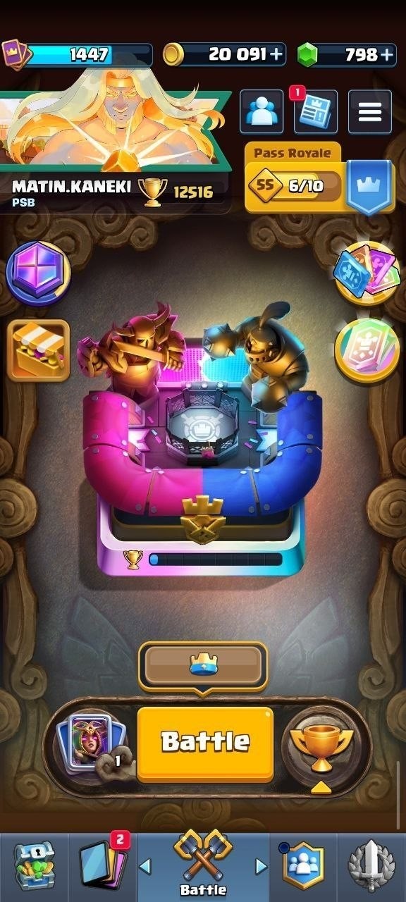 King Tower 16 Clash Royale Account | 12,500 Trophies | 122 Cards, 10 Evos | iOS/Android