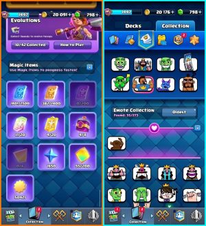 Clash Royale account King Tower 16 Clash Royale Account | 12,500 Trophies | 122 Cards, 10 Evos | iOS/Android