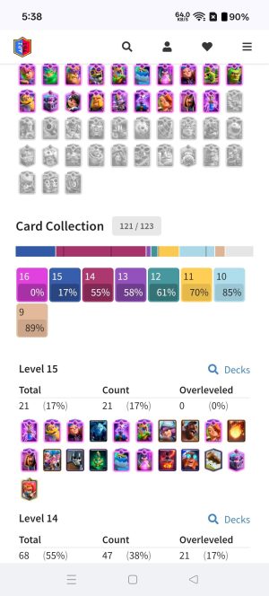 King Tower 16 Clash Royale Account | 10,000 Trophies | 19 Evos | iOS/Android