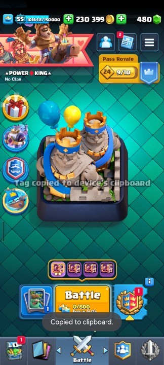 King Tower 15 Clash Royale Account | 8,864 Trophies | 121 Cards, 5 Evos | iOS/Android