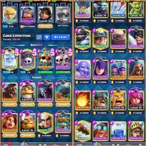 Clash Royale account King Tower 15 Clash Royale Account | 8,864 Trophies | 121 Cards, 5 Evos | iOS/Android