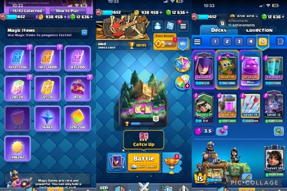 King Tower 15 Clash Royale Account | 10,000 Trophies | 122 Cards, 19 Evos | iOS/Android