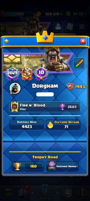 Clash Royale account King Tower 16 Clash Royale Account | 14,000 Trophies | 25 Evos | iOS/Android