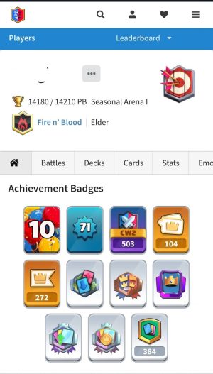 Clash Royale account King Tower 16 Clash Royale Account | 14,000 Trophies | 25 Evos | iOS/Android