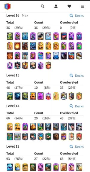 Clash Royale account King Tower 16 Clash Royale Account | 14,000 Trophies | 25 Evos | iOS/Android