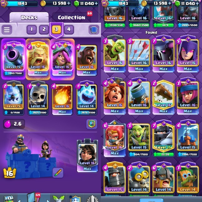 Clash Royale account King Tower 16 Clash Royale Account | 14,000 Trophies | 32 Evos | iOS/Android