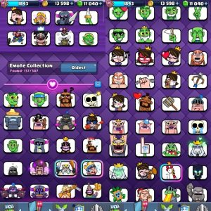 King Tower 16 Clash Royale Account | 14,000 Trophies | 32 Evos | iOS/Android