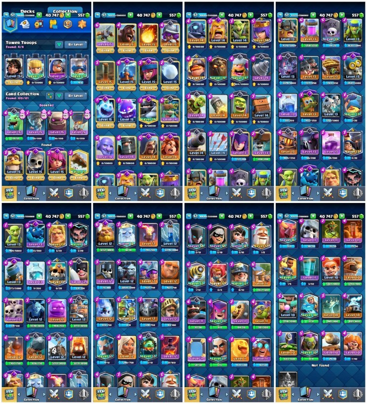 Clash Royale account King Tower 15 Clash Royale Account | 13,650 Trophies | 14 Evos | iOS/Android