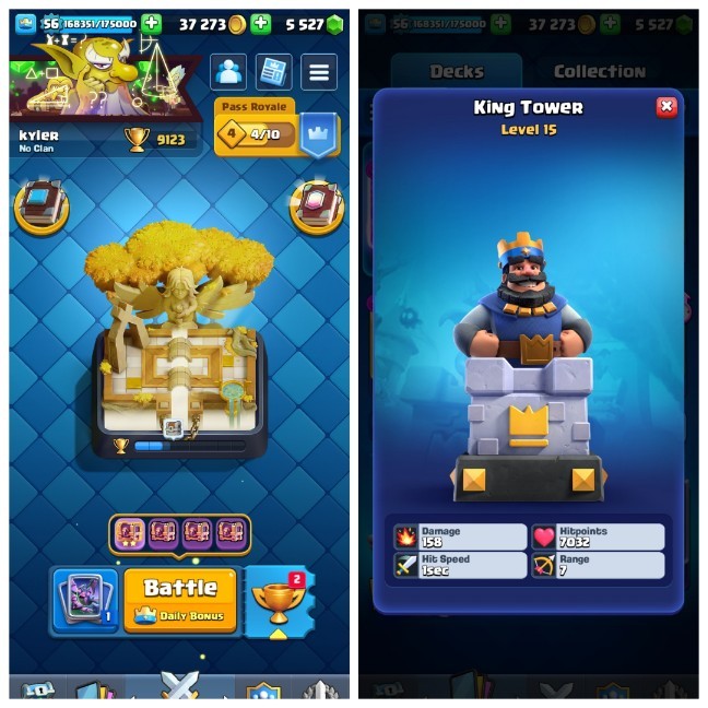 Clash Royale account King Tower 15 Clash Royale Account | 9,000 Trophies | 11 Evos | iOS/Android