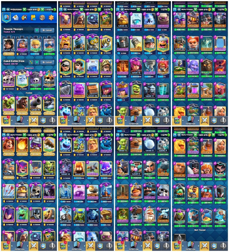 Clash Royale account King Tower 15 Clash Royale Account | 11,200 Trophies | 16 Evos | iOS/Android