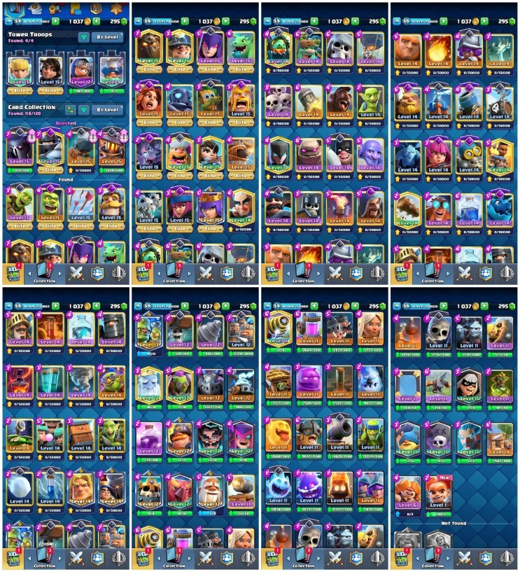Clash Royale account King Tower 15 Clash Royale Account | 9,303 Trophies | 13 Evos | iOS/Android