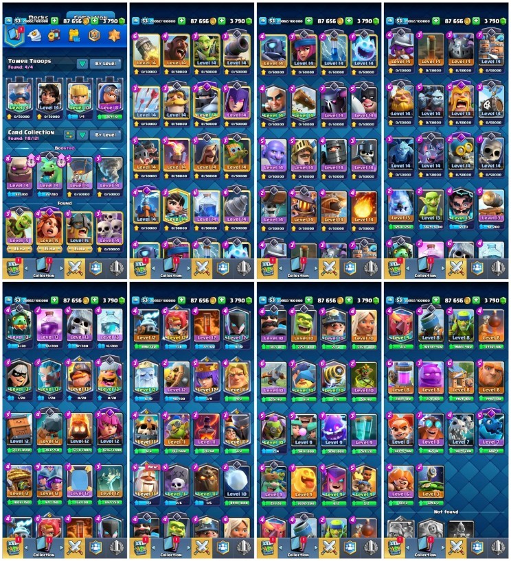 Clash Royale account King Tower 14 Clash Royale Account | 9,746 Trophies | 7 Evos | iOS/Android