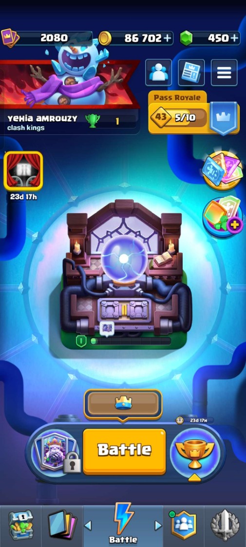 Clash Royale account King Tower 16 Clash Royale Account | 14,000 Trophies | 33 Evos | iOS/Android