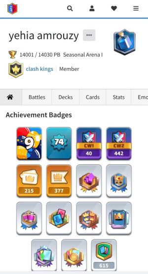 Clash Royale account King Tower 16 Clash Royale Account | 14,000 Trophies | 33 Evos | iOS/Android