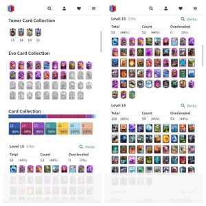 Clash Royale account King Tower 15 Clash Royale Account | 11,500 Trophies | 17 Evos | iOS/Android