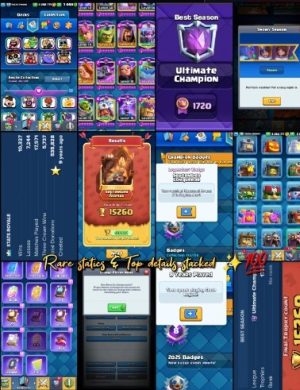 Clash Royale account King Tower 15 Clash Royale Account | 15,000 Trophies | Arena 25 | 20 Evos | iOS/Android