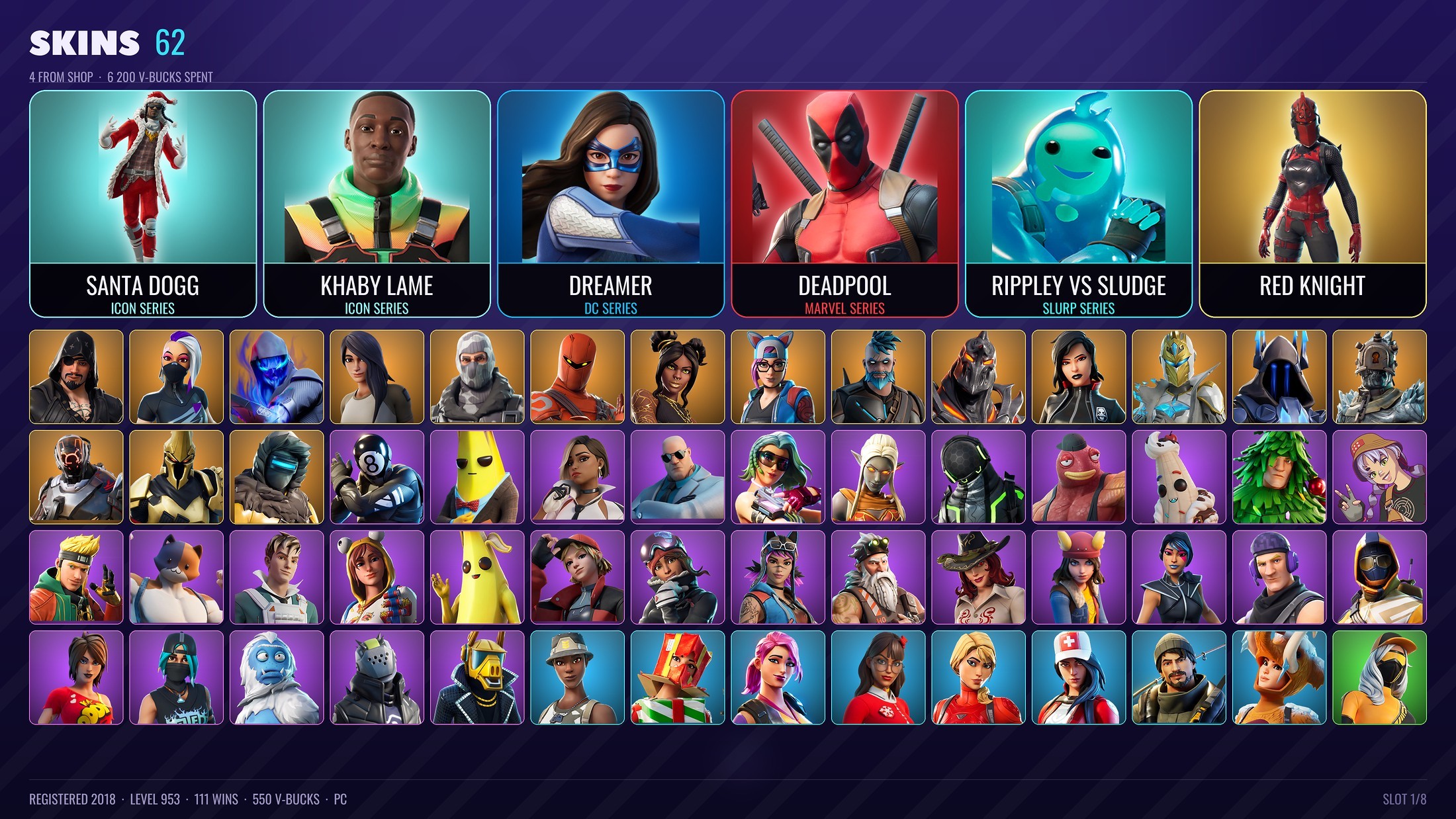 Fortnite account 62-Skin Fortnite Account | Recon Expert, Havoc, Peely, Deadpool | PC/PSN/Xbox/Switch/Mobile