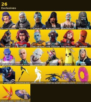 Fortnite account 51-Skin Fortnite Account | Havoc, Carbide, Sub Commander, Orange Justice | PC