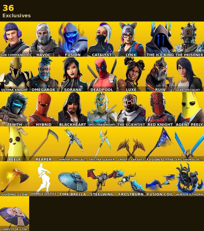 Fortnite account 62-Skin Fortnite Account | Havoc, Sub Commander, The Ice King, Orange Justice | PC/PSN/Xbox