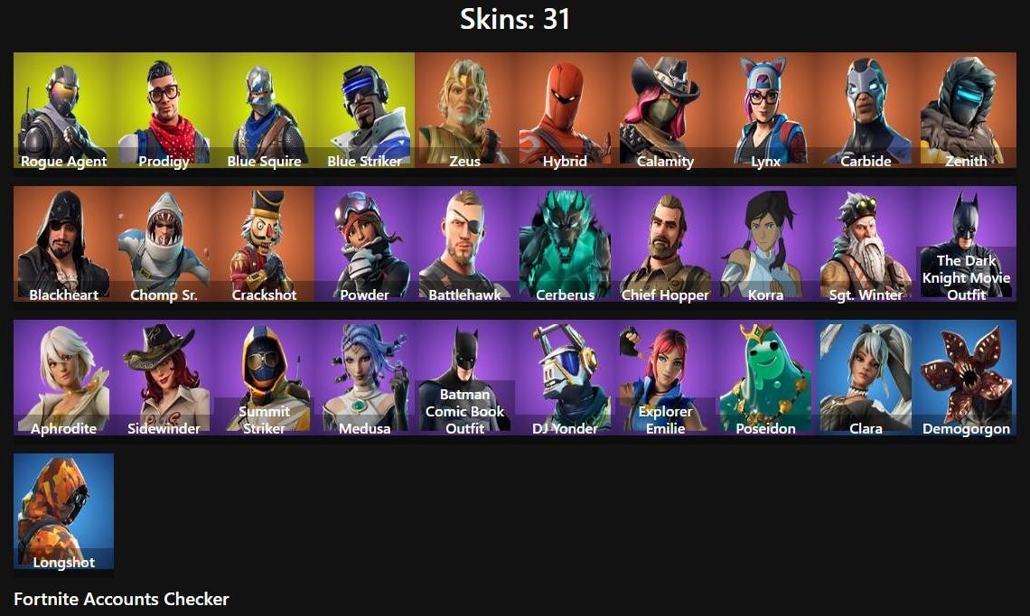 31-Skin Fortnite Account | Blue Squire, Carbide, Rogue Agent, Prodigy | PC/PSN/Xbox