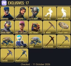 Fortnite account 59-Skin OG Fortnite Account | The Reaper, Take The L, Havoc, Elite Agent | PC/PSN/Xbox
