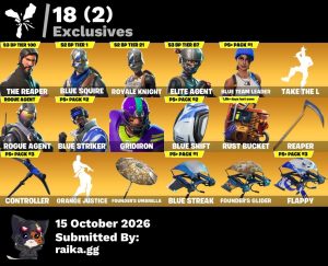 Fortnite account 46-Skin OG Fortnite Account | Blue Squire, Royale Knight, The Reaper, Elite Agent | PC/PSN/Xbox