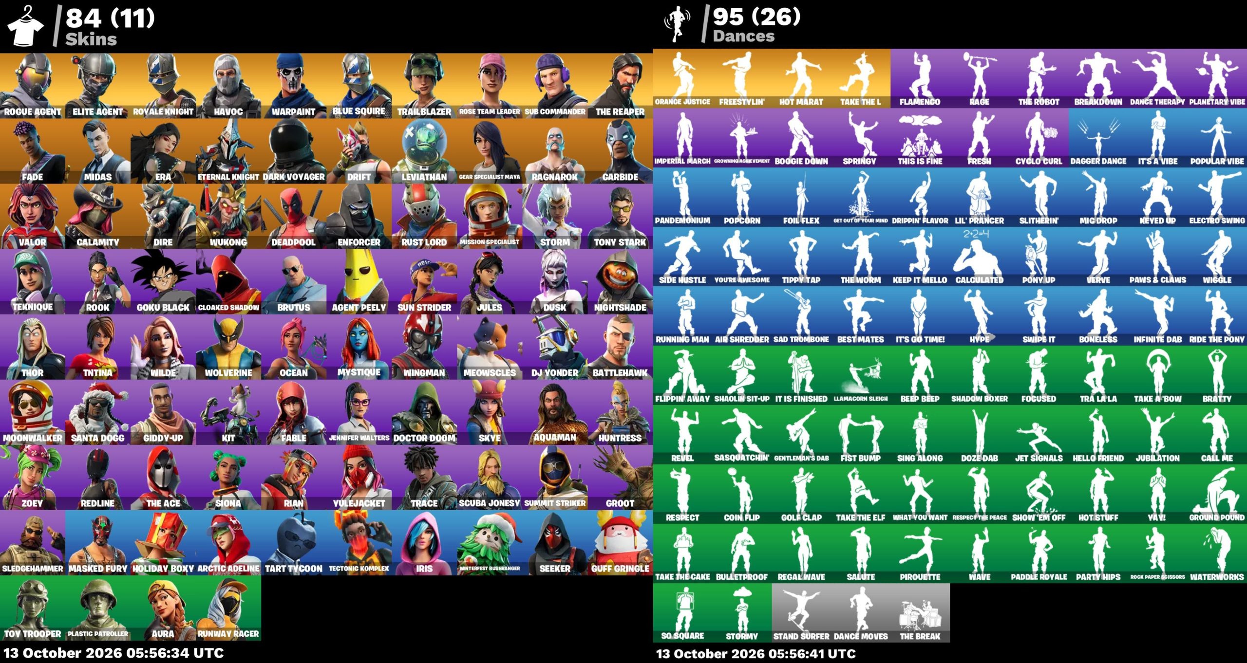 Fortnite account 84-Skin OG Fortnite Account | Blue Squire, Royale Knight, The Reaper, Elite Agent | PC/PSN/Xbox