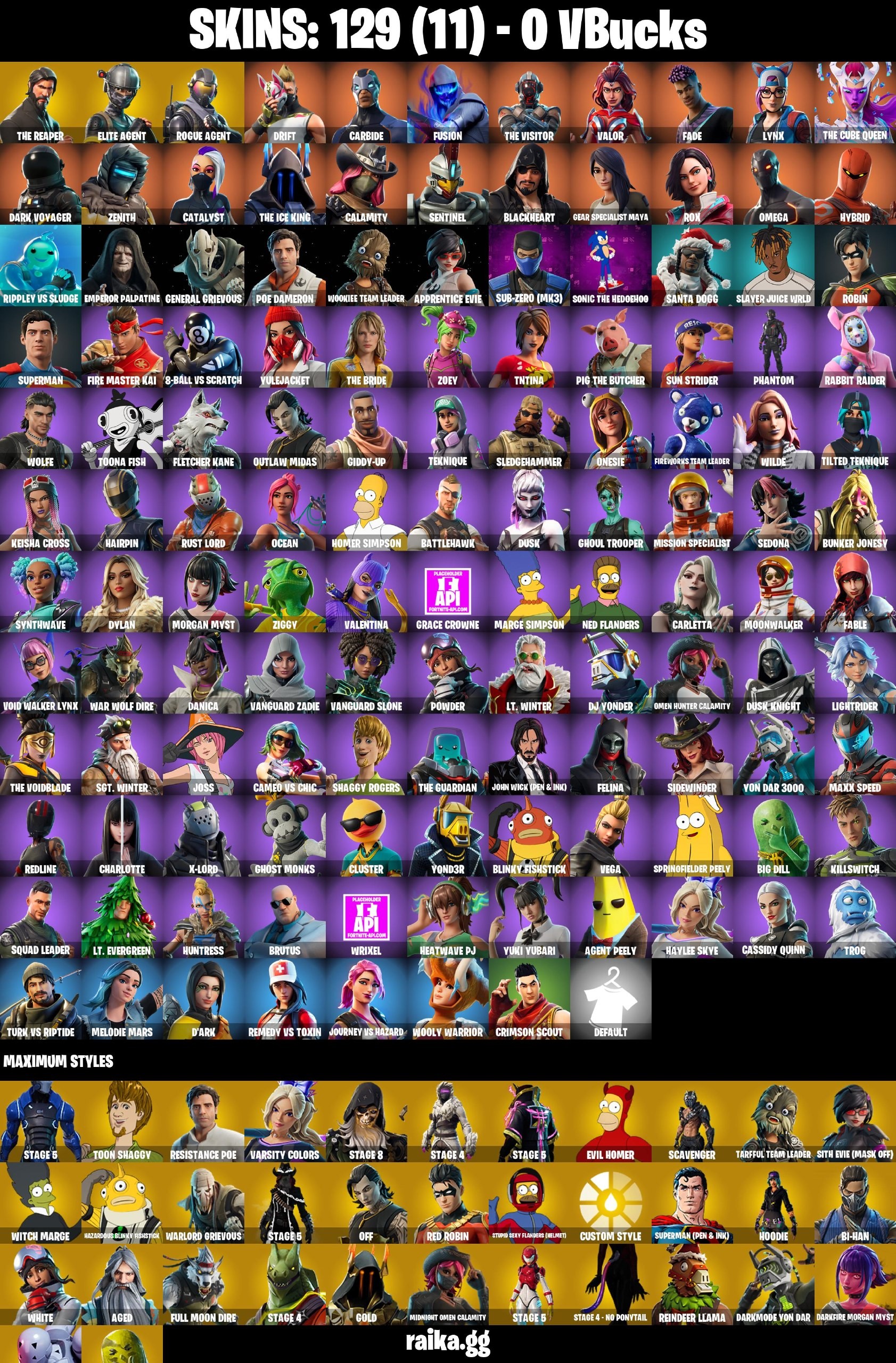 128-Skin Fortnite Account | The Reaper, Take The L, Elite Agent, Carbide | PC/Xbox