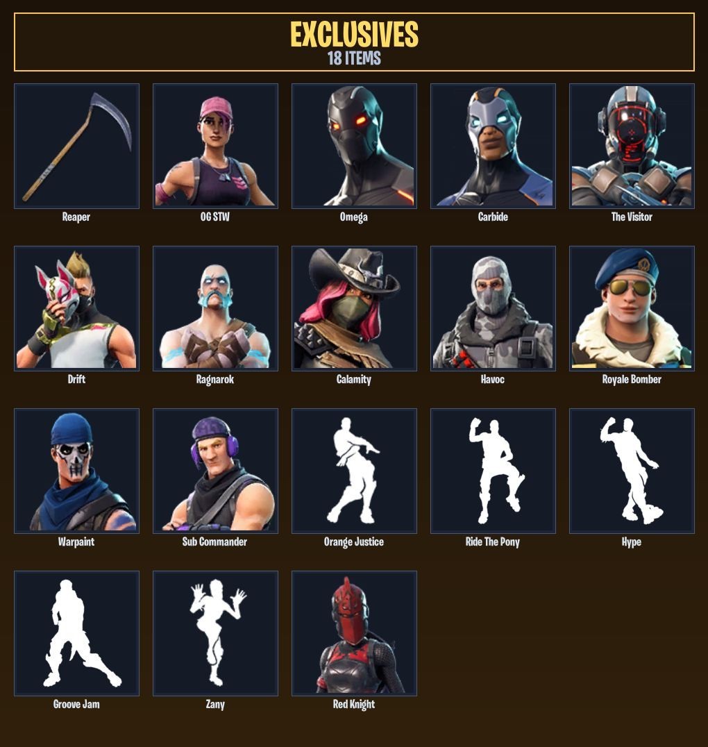 Fortnite account 56-Skin OG Fortnite Account | Havoc, Royale Bomber, Omega, Carbide | PC