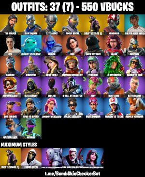 Fortnite account 37-Skin Fortnite Account | Blue Squire, The Reaper, Take The L, Elite Agent | PC/PSN/Xbox/Switch/Mobile