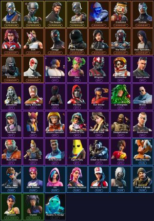 Fortnite account 52-Skin Fortnite Account | Blue Squire, Royale Knight, The Reaper, Elite Agent | PC/PSN/Xbox