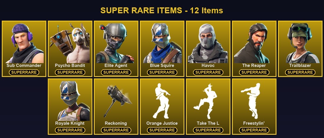 Fortnite account 38-Skin Fortnite Account | Blue Squire, Royale Knight, The Reaper, Havoc | PC/Xbox