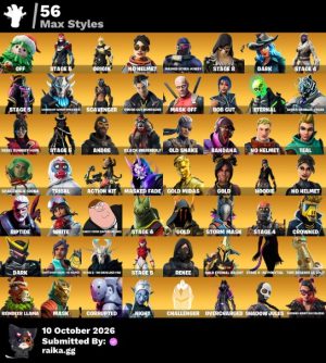 Fortnite account 144-Skin OG Fortnite Account | Blue Squire, Royale Knight, The Reaper, Take The L | PC/Xbox