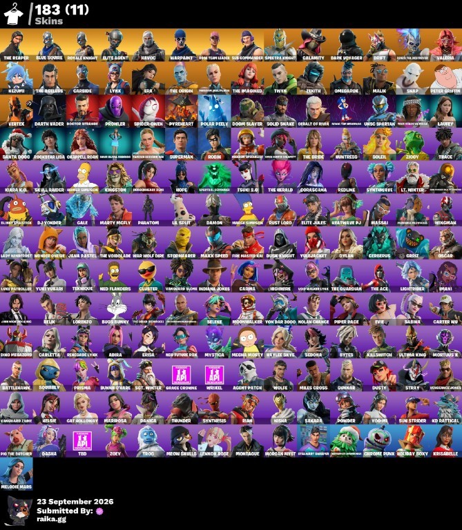 Fortnite account 183-Skin OG Fortnite Account | Blue Squire, Royale Knight, The Reaper, Havoc | PC/PSN/Xbox