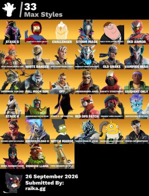 Fortnite account 124-Skin Fortnite Account | Blue Squire, The Reaper, Take The L, Havoc | PC/PSN
