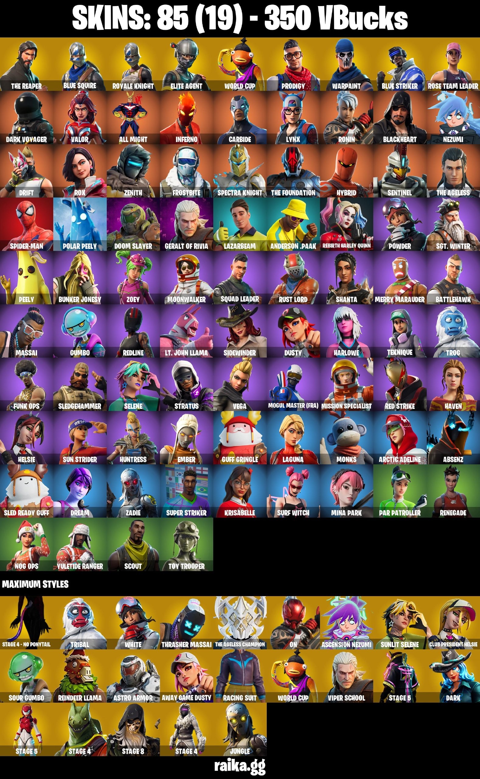 Fortnite account 85-Skin OG Fortnite Account | Blue Squire, Royale Knight, The Reaper, Take The L | PC/PSN/Xbox/Switch/Mobile