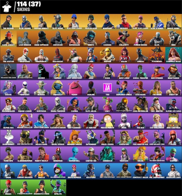 Fortnite account 114-Skin OG Fortnite Account | Blue Squire, Royale Knight, The Reaper, Take The L | PC/Xbox