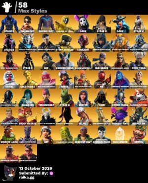 205-Skin OG Fortnite Account | Blue Squire, Royale Knight, The Reaper, Take The L | PC/PSN/Xbox