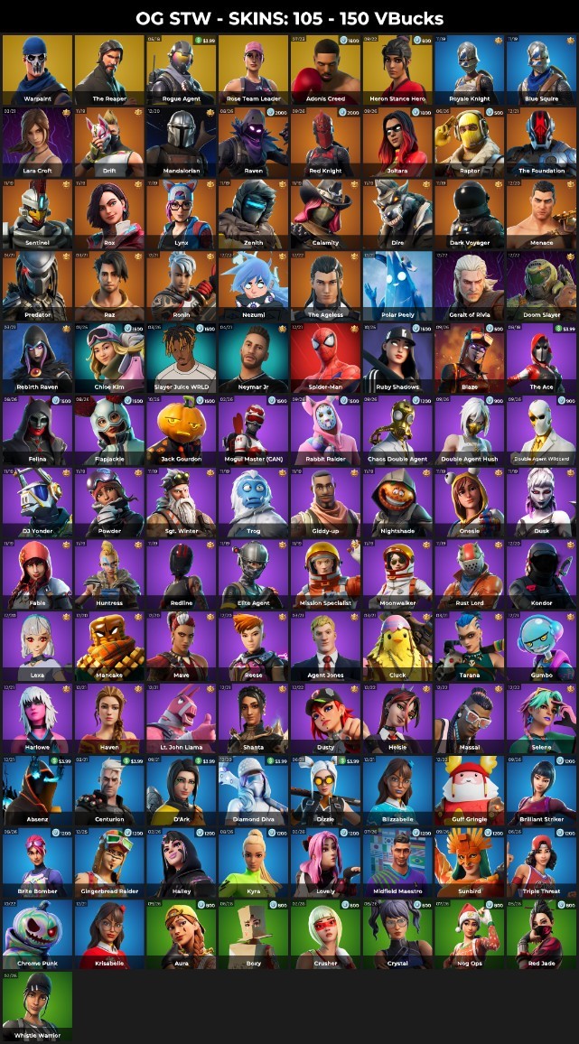 Fortnite account 105-Skin OG Fortnite Account | Blue Squire, Royale Knight, The Reaper, Take The L | PC/PSN/Xbox