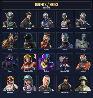 20-Skin Fortnite Account | Blue Squire, Royale Knight, The Reaper, Take The L | PC