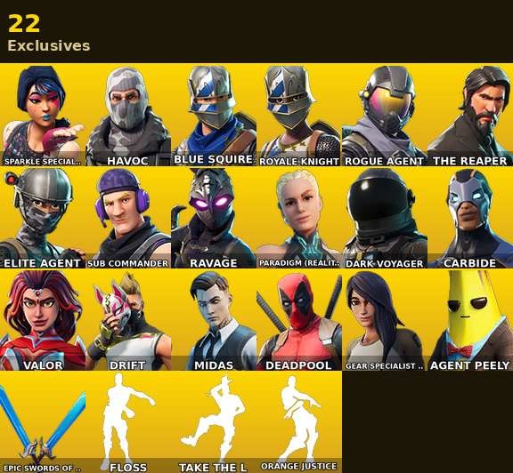 Fortnite account 36-Skin Fortnite Account | Sparkle Specialist, Blue Squire, Royale Knight, The Reaper | PC/PSN