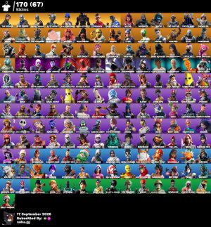 Fortnite account 170-Skin Fortnite Account | Blue Squire, Royale Knight, The Reaper, Take The L | PC/PSN/Xbox/Switch/Mobile