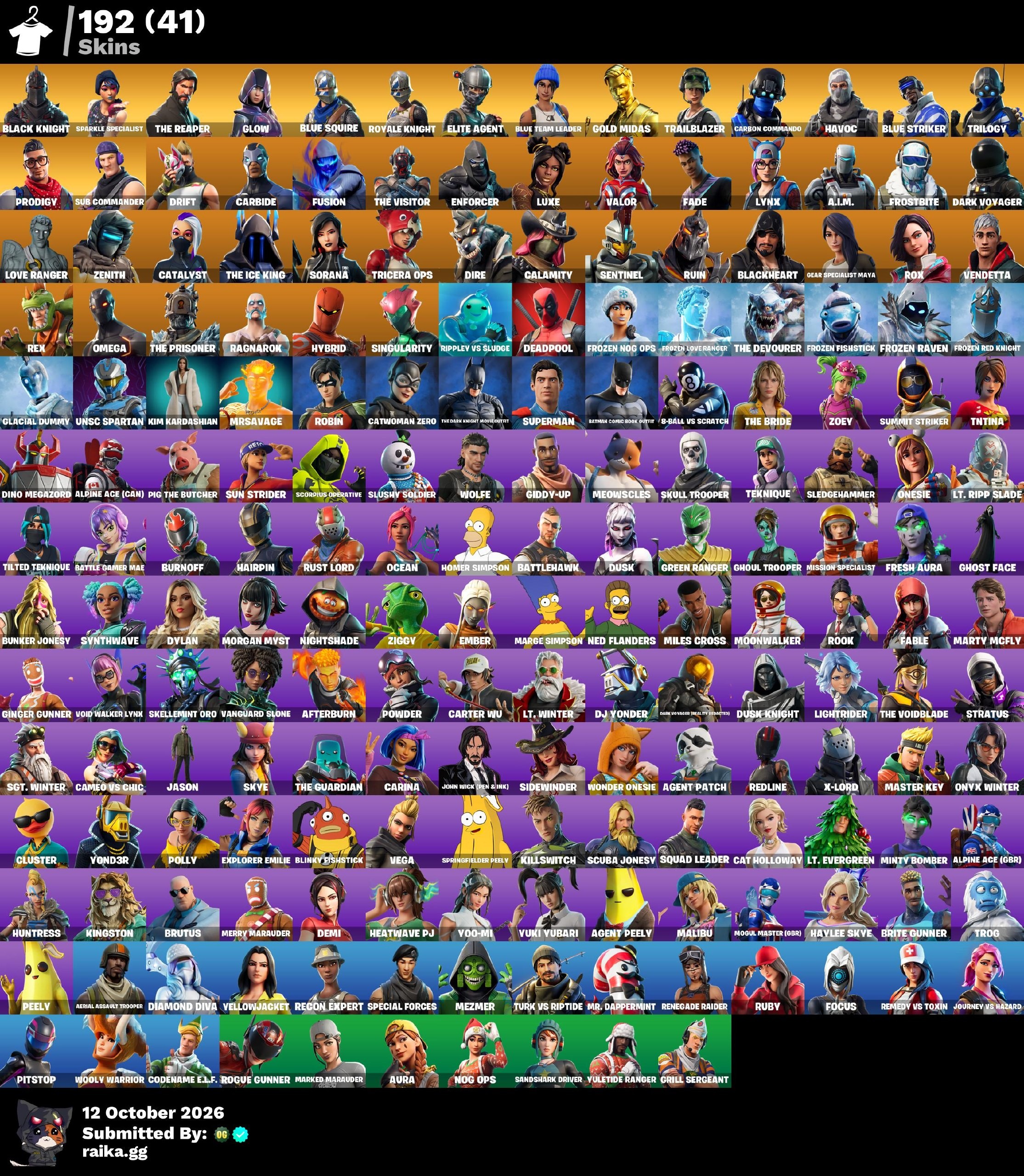 Fortnite account 192-Skin Fortnite Account | Black Knight, Sparkle Specialist, Blue Squire, Royale Knight | PC/PSN/Switch/Mobile
