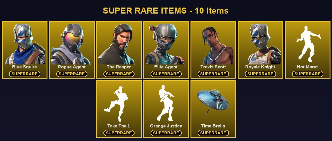 Fortnite account 39-Skin Fortnite Account | Blue Squire, Royale Knight, Travis Scott, The Reaper | PSN/Xbox
