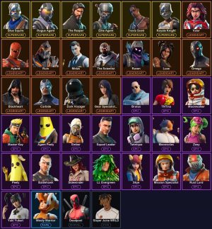 Fortnite account 39-Skin Fortnite Account | Blue Squire, Royale Knight, Travis Scott, The Reaper | PSN/Xbox